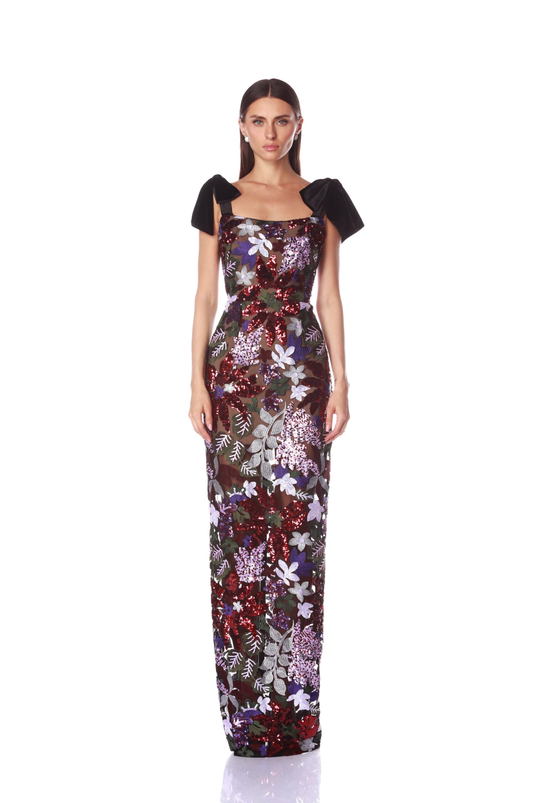 Bronx and Banco Dahlia Purple Multi Maxi Dress Bronx and Banco Purple Dahlia Purple Multi Maxi Dress a harmonious blend of structured elegance and timeless sophistication