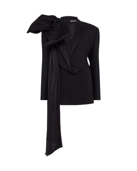 David Koma Oversized Bow Jacket Mini Dress