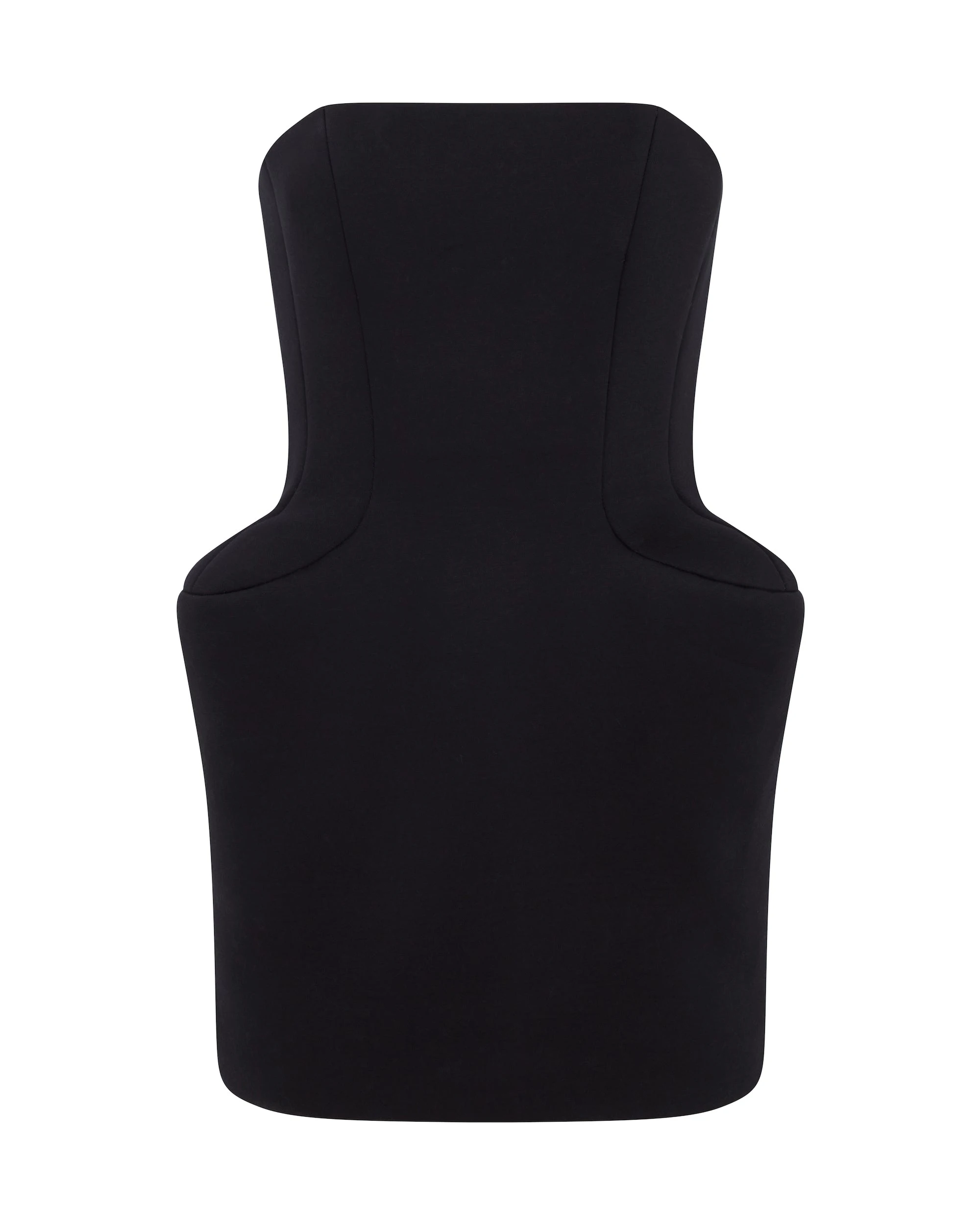 David Koma Padded Hip Detail Strapless Mini Dress In Black David Koma Padded Hip Detail Strapless Mini Dress In Black