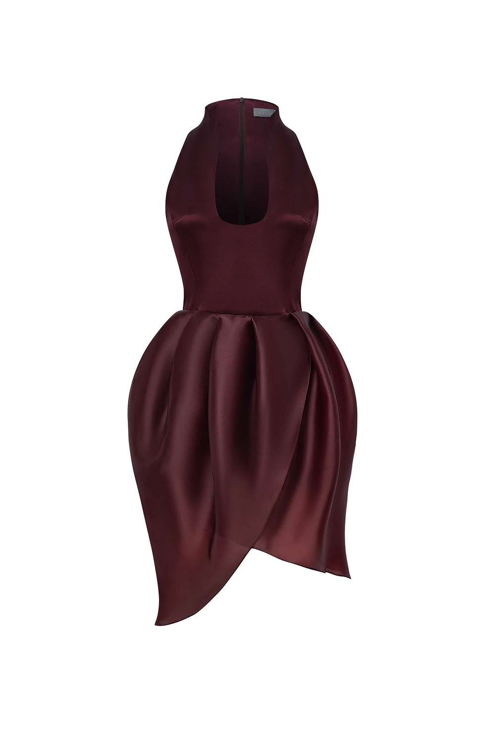 Rasario Satin And Silk Organza Mini Dress Rasario Mini Dress – couture evening dress
