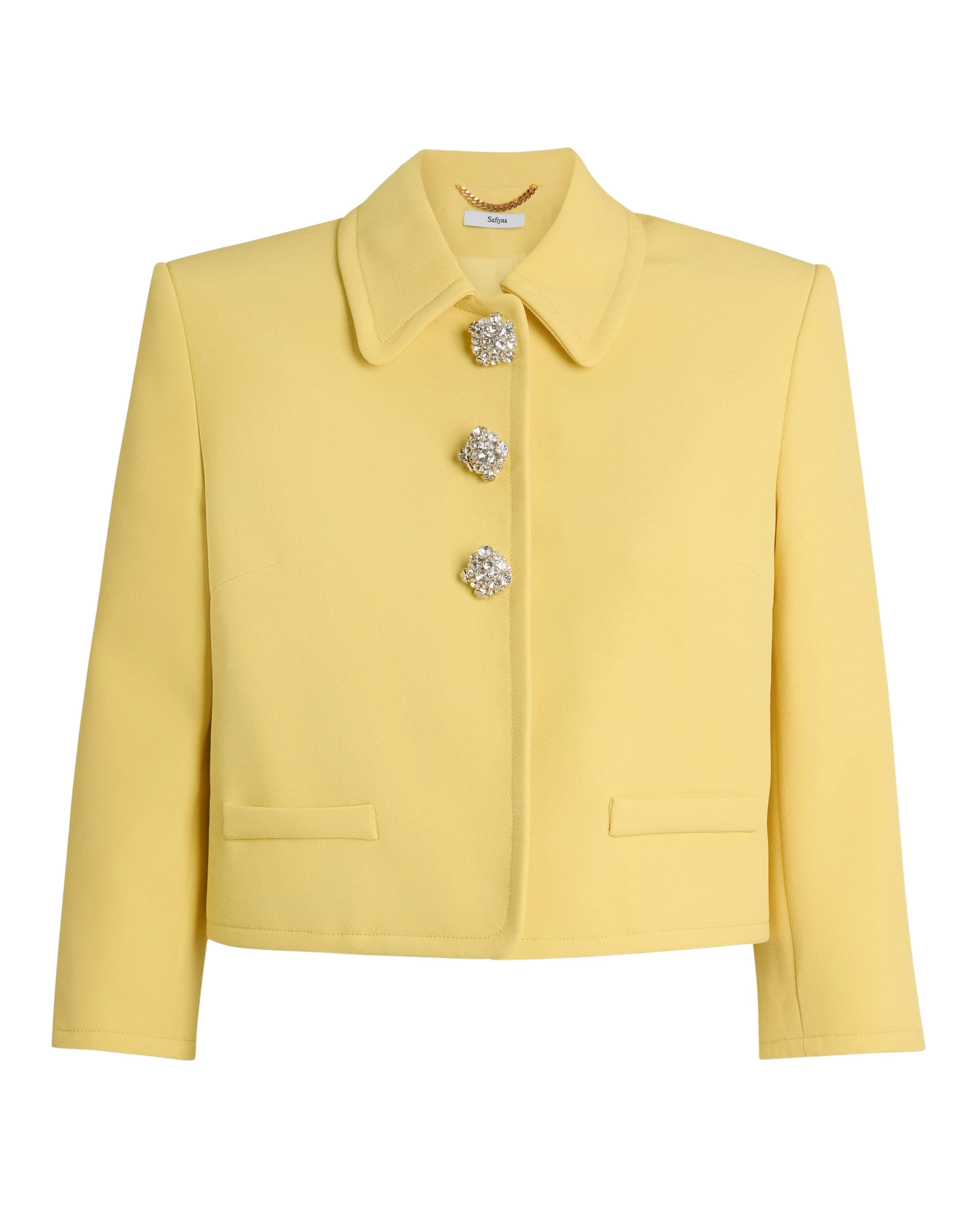 Safiyaa-Arata-Jacket-in-Aspen-Gold-with-Crystal-Coveti-scaled14781_nobg Safiyaa Jackets luxury Clothing from Luxury Handbags Marketplace
