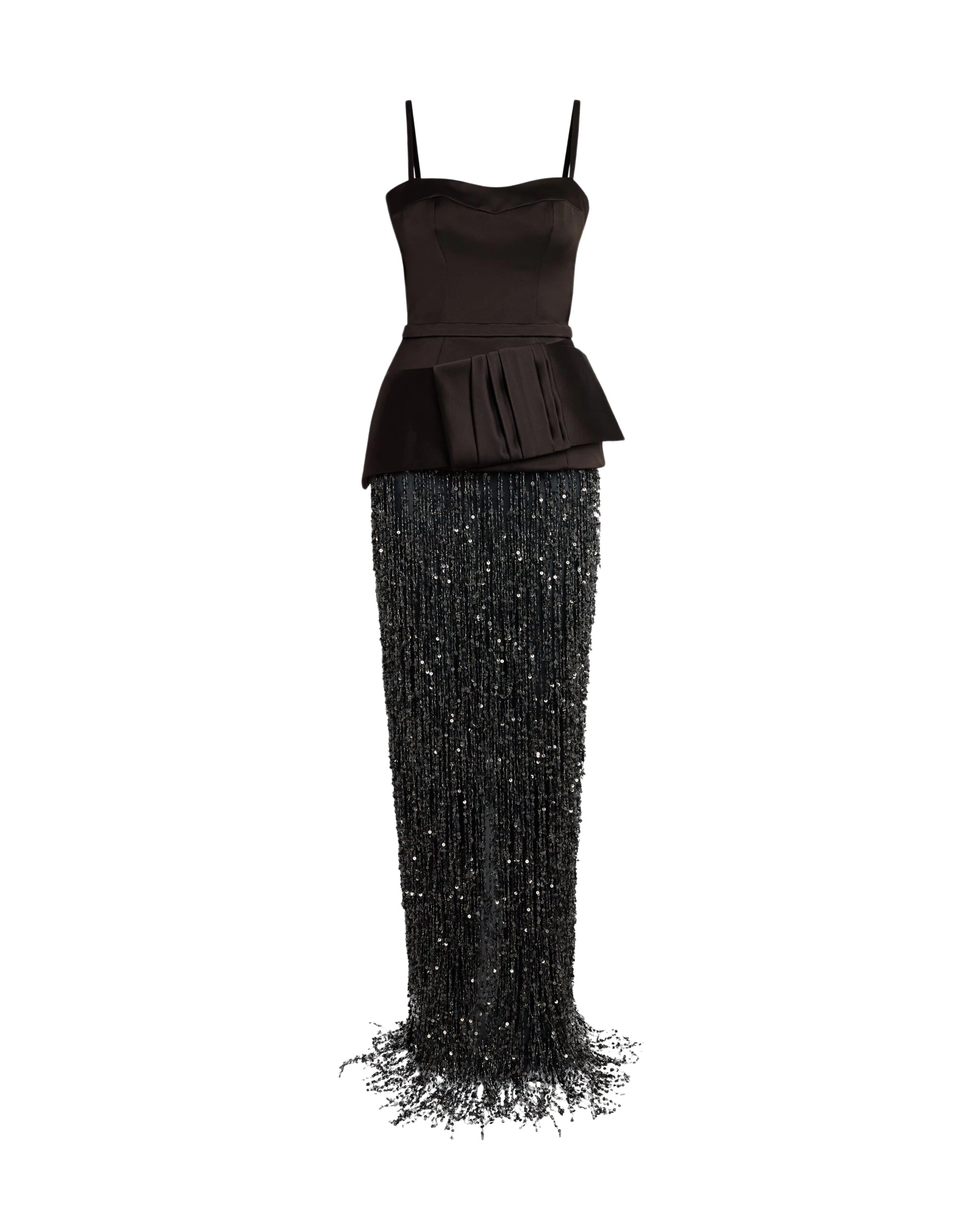Safiyaa-Sorai-Long-Dress-in-Peat-Brown-on-Black-Coveti-scaled87905_nobg Safiyaa Dresses luxury Clothing from Luxury Handbags Marketplace