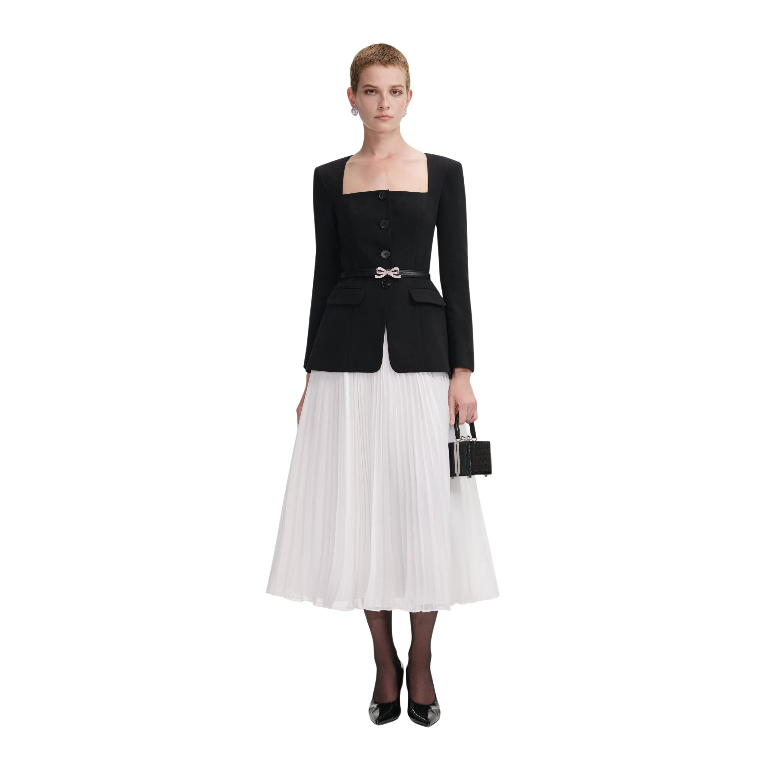 Self-Portrait-Black-Long-Sleeve-Contrast-Chiffon-Midi-Dress-2025-coveti-5-scaled57362_nobg Self Portrait Dresses luxury Clothing from Luxury Handbags Marketplace