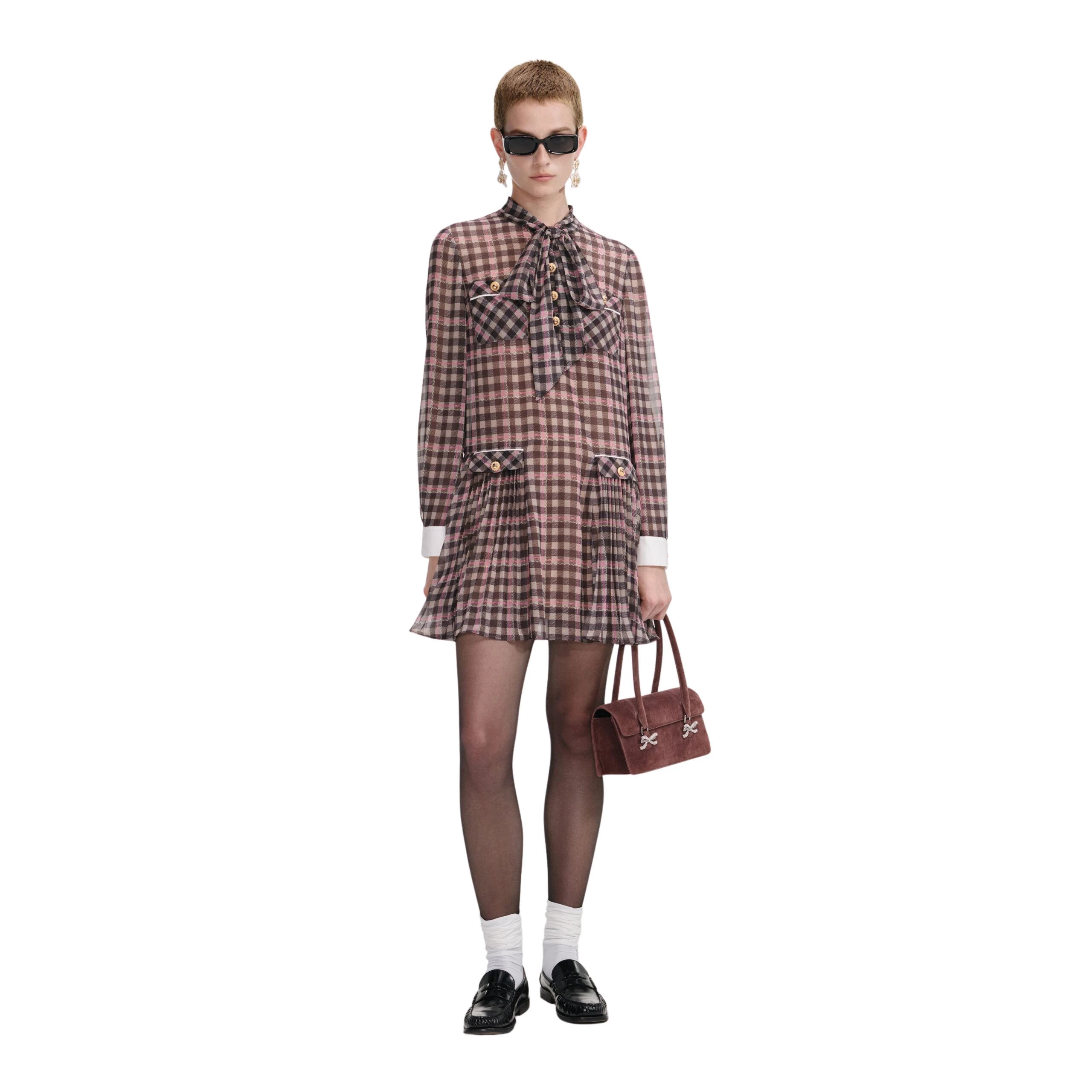 Self-Portrait-Brown-Check-Chiffon-Mini-Dress-2025-coveti-5-scaled24674_nobg Self Portrait Dresses luxury Clothing from Luxury Handbags Marketplace