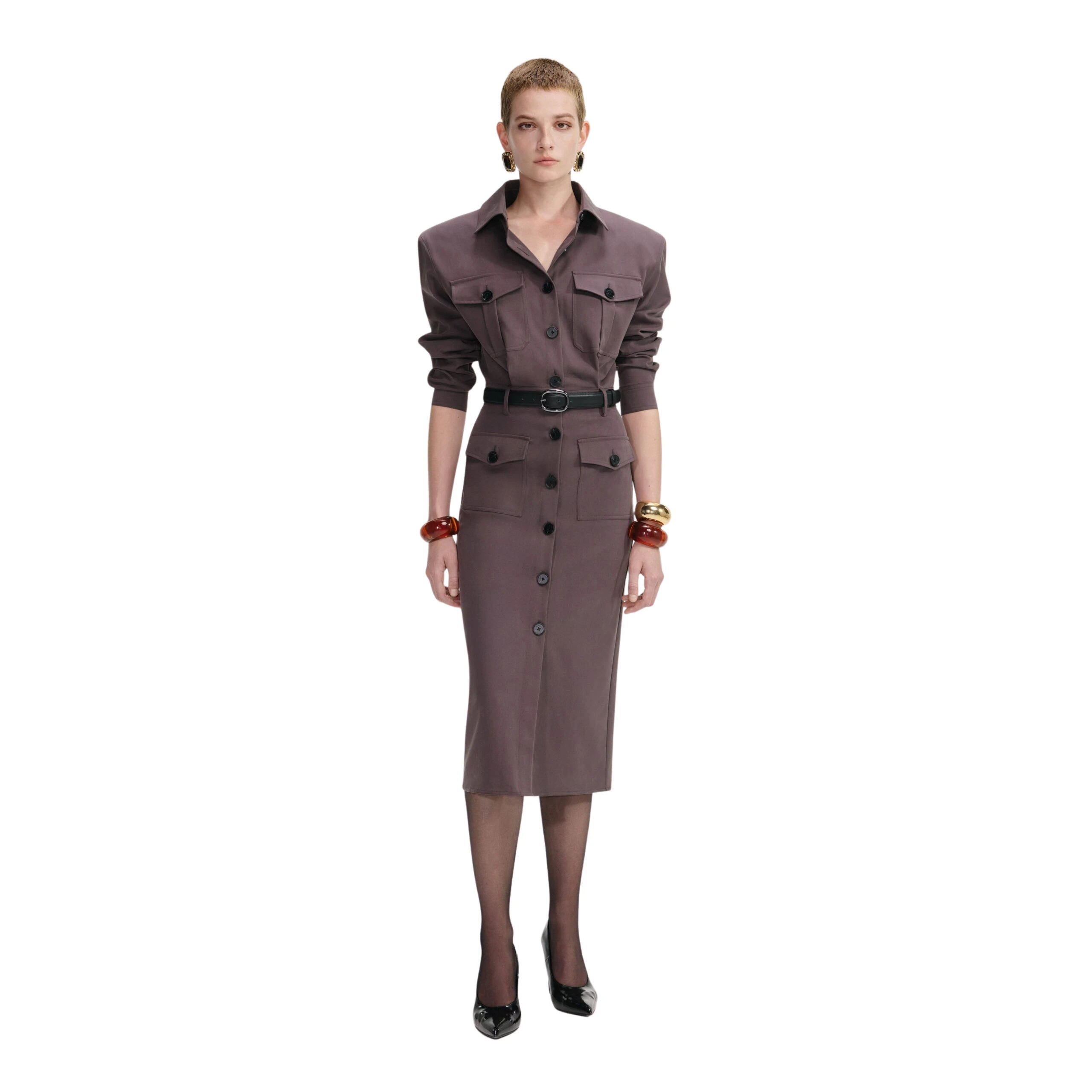 Self-Portrait-Brown-Cotton-Belted-Midi-Dress-2025-coveti-5-scaled89716_nobg Self Portrait Dresses luxury Clothing from Luxury Handbags Marketplace
