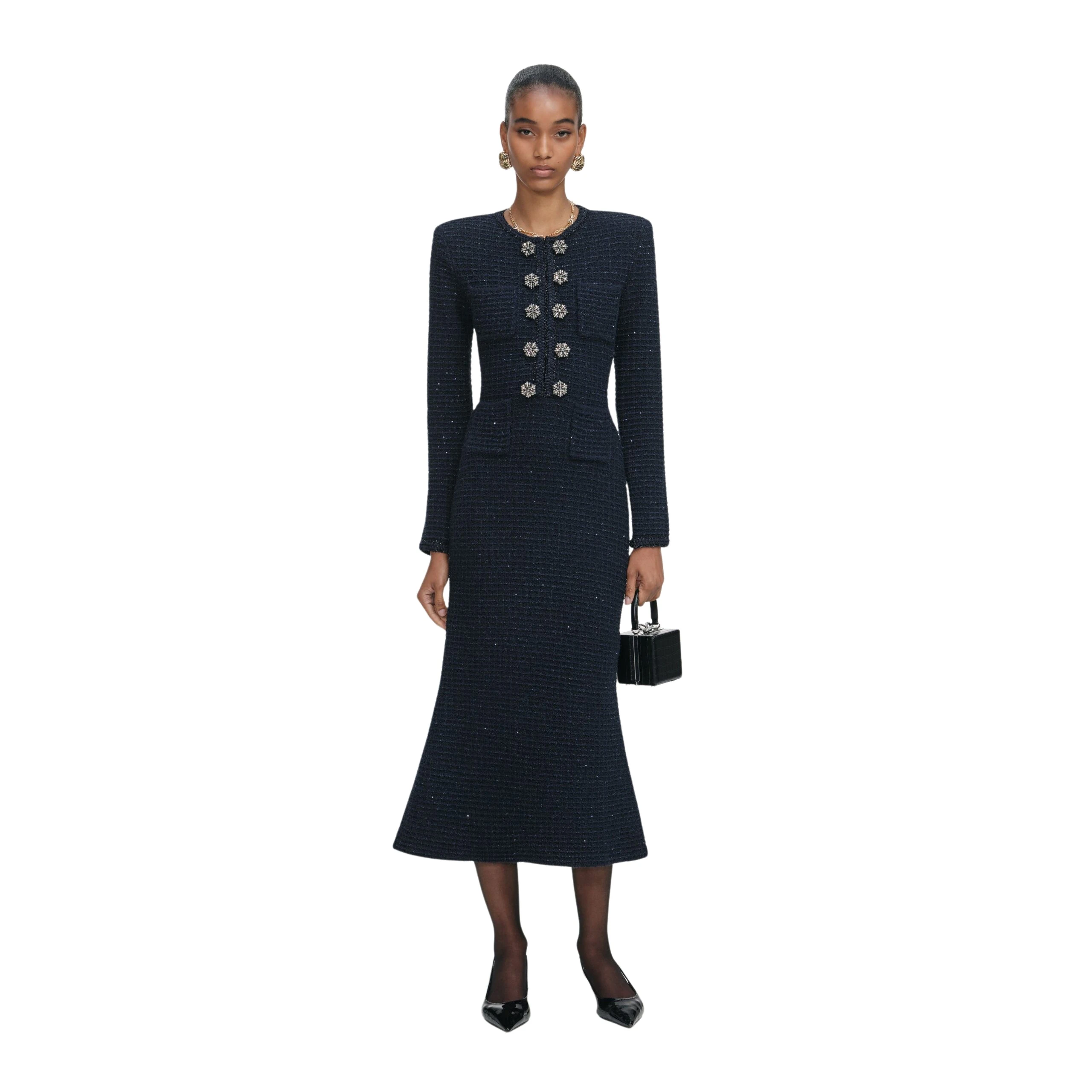 Self-Portrait-Navy-Textured-Knit-Midi-Dress-2025-coveti-5-scaled59006_nobg Self Portrait Dresses luxury Clothing from Luxury Handbags Marketplace