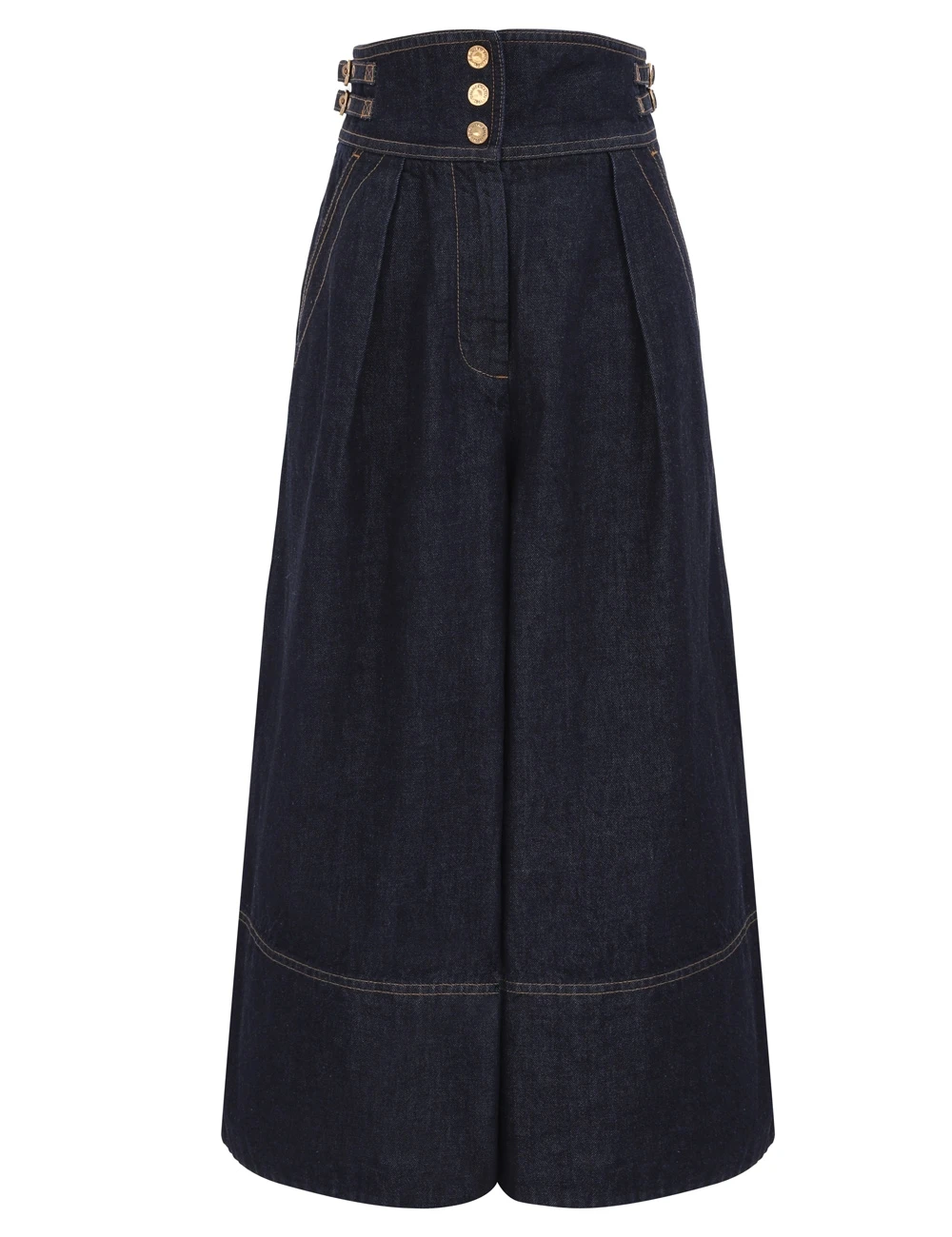 Zimmermann Denim Culotte | Ready to Wear 2025 Collection Luxury Shoes Elevate your elegance in this Zimmermann Pants from the 2025 resort wear edit