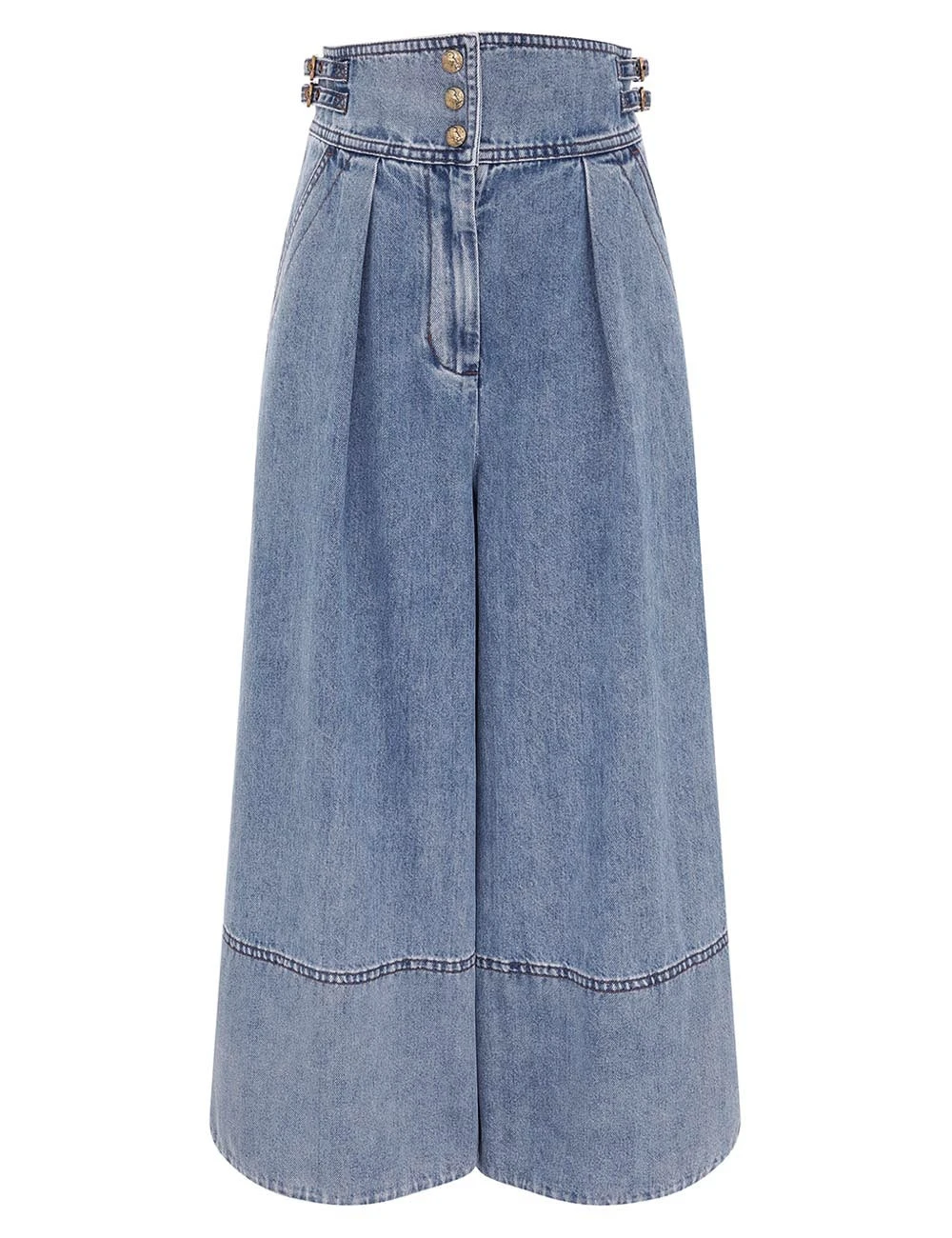 Zimmermann Denim Culotte | Ready to Wear 2025 Collection Luxury Shoes Elevate your elegance in this Zimmermann Pants from the 2025 resort wear edit