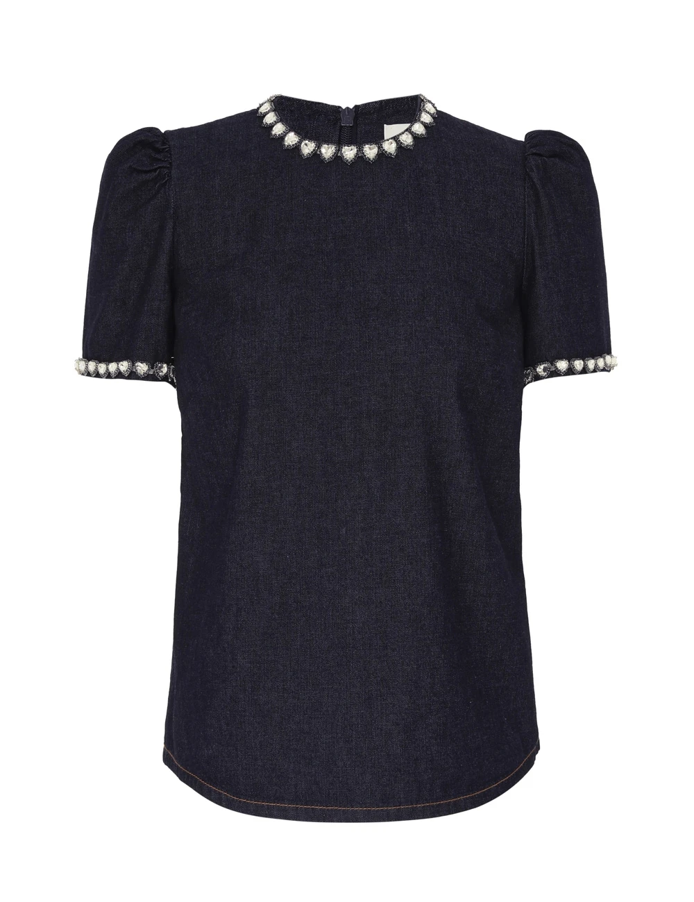 Zimmermann Embellished Denim Top | Ready to Wear 2025 Collection Luxury Shoes Elevate your elegance in this Zimmermann Tops from the 2025 resort wear edit
