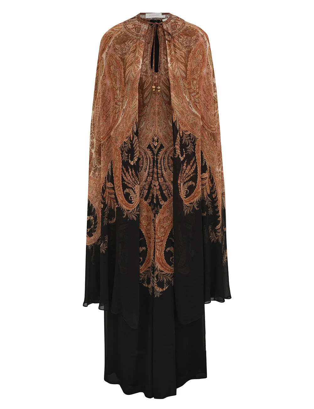Zimmermann Hypnotic Caped Maxi Dress | Ready to Wear 2025 Collection Luxury Shoes Elevate your elegance in this Zimmermann Dresses from the 2025 resort wear edit