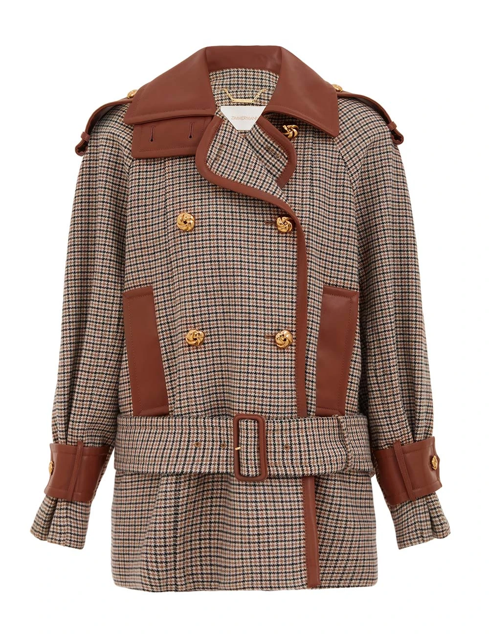 Zimmermann Hypnotic Check Wool Trench | Ready to Wear 2025 Collection Luxury Shoes Elevate your elegance in this Zimmermann Coats from the 2025 resort wear edit