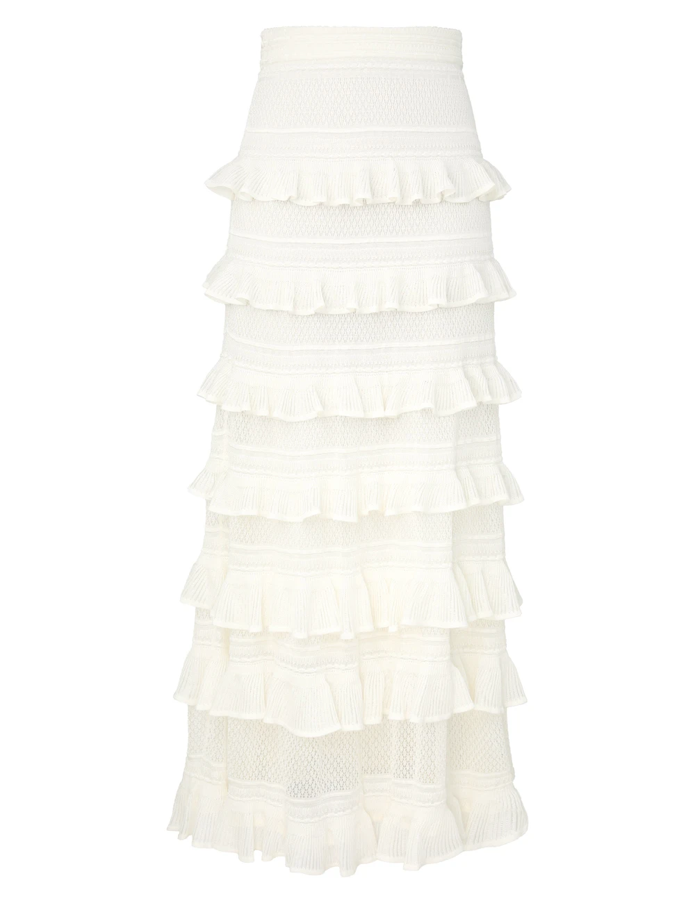 Zimmermann Hypnotic Lace Frill Skirt | Ready to Wear 2025 Collection Luxury Shoes Elevate your elegance in this Zimmermann Skirts from the 2025 resort wear edit