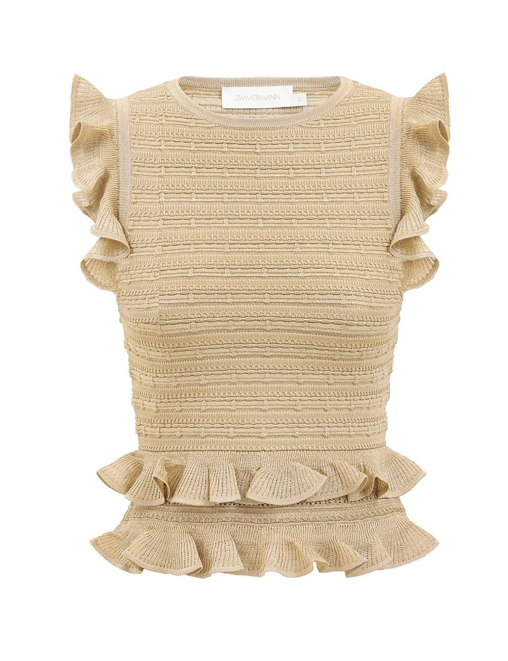 Zimmermann Hypnotic Lace Knit Halter Top | Ready to Wear 2025 Collection Luxury Shoes Elevate your elegance in this Zimmermann Tops from the 2025 resort wear edit