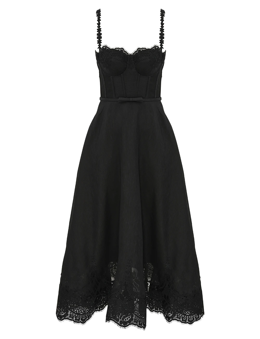 Zimmermann Hypnotic Lace Trim Gown | Ready to Wear 2025 Collection Luxury Shoes Elevate your elegance in this Zimmermann Dresses from the 2025 resort wear edit