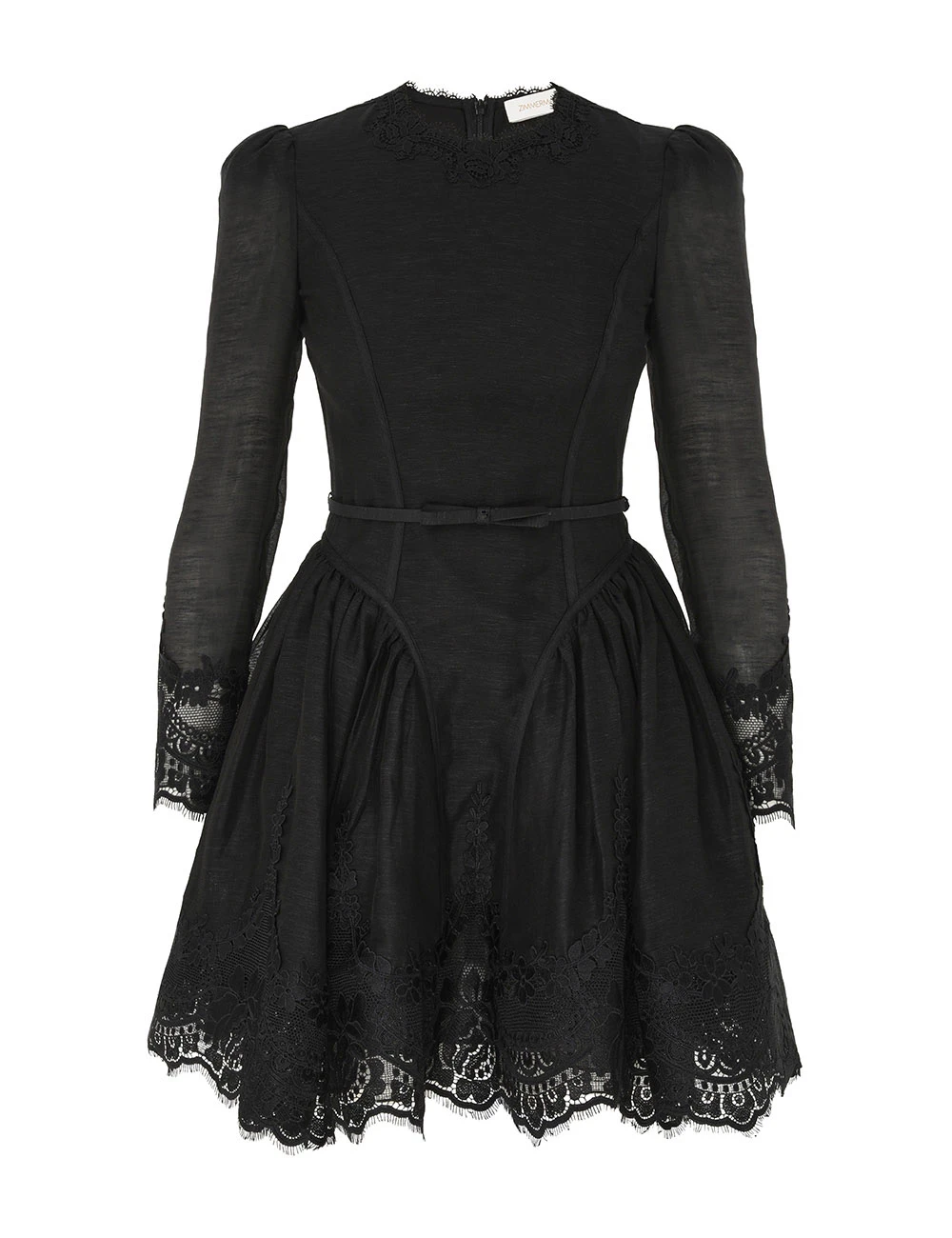 Zimmermann Hypnotic Lace Trim Mini Dress | Ready to Wear 2025 Collection Luxury Shoes Elevate your elegance in this Zimmermann Dresses from the 2025 resort wear edit