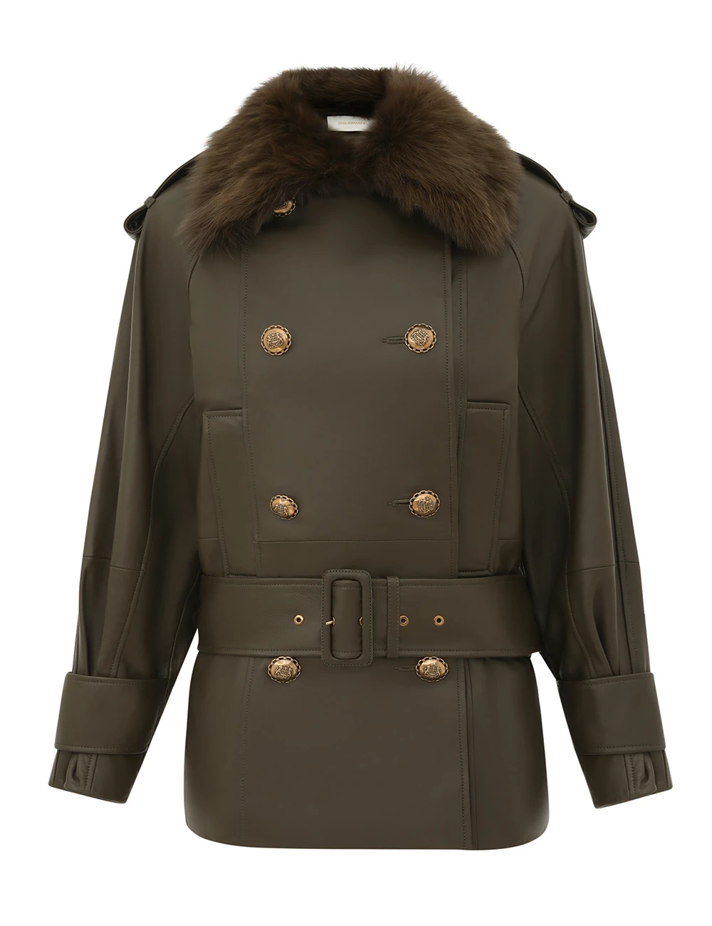 Zimmermann Hypnotic Leather Short Trench | Ready to Wear 2025 Collection Luxury Shoes Elevate your elegance in this Zimmermann Coats from the 2025 resort wear edit