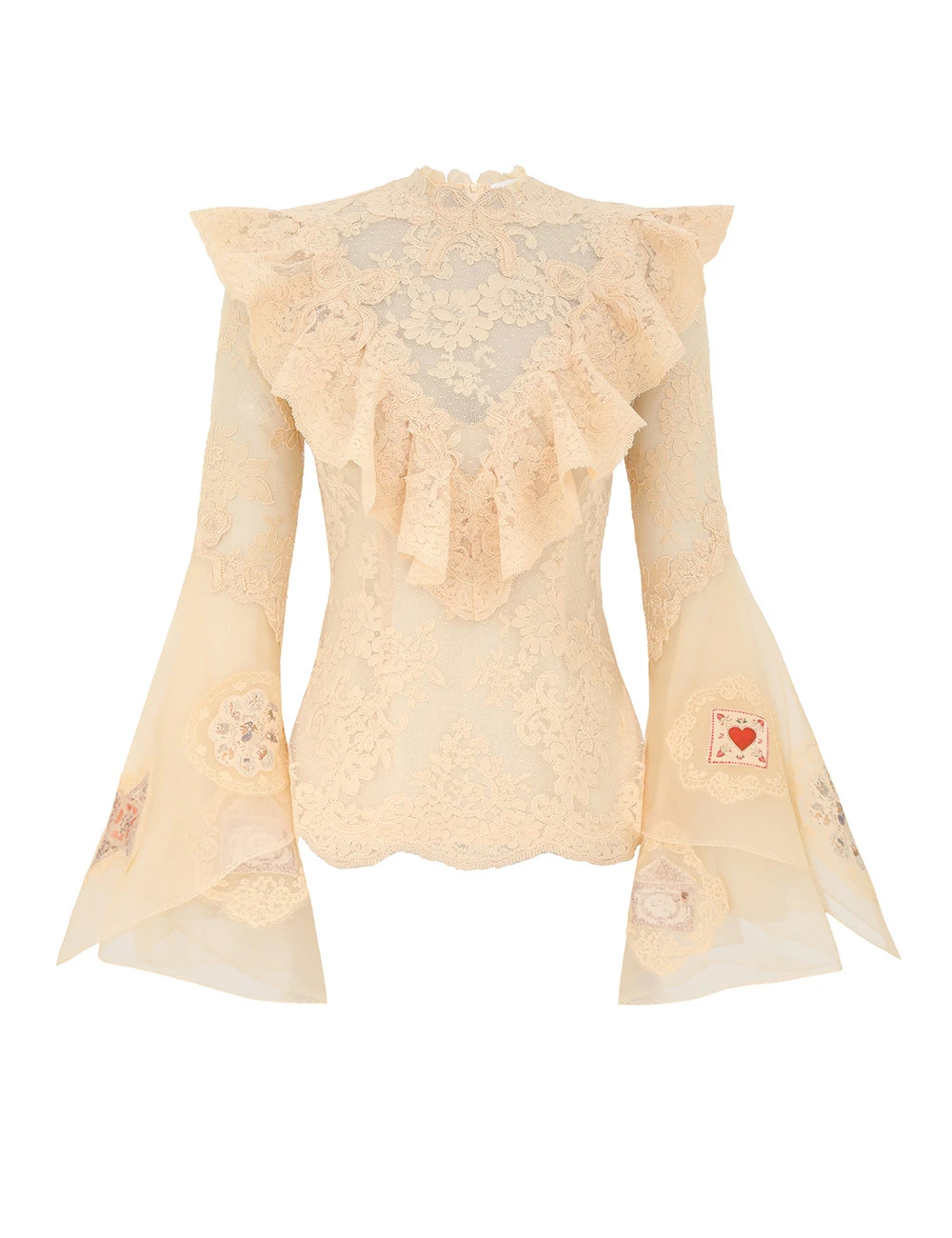 Zimmermann Hypnotic Patched Lace Top | Ready to Wear 2025 Collection Luxury Shoes Elevate your elegance in this Zimmermann Tops from the 2025 resort wear edit