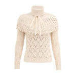 Zimmermann Hypnotic Ruffle Collar Sweater | Ready to Wear 2025 Collection Luxury Shoes Elevate your elegance in this Zimmermann Knitwear from the 2025 resort wear edit