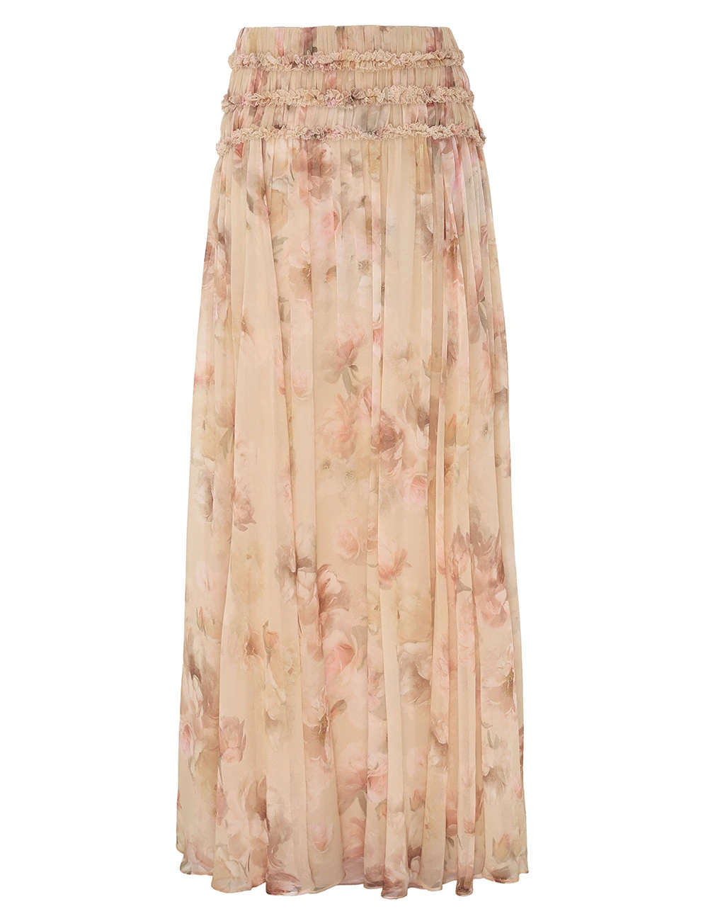 Zimmermann Hypnotic Shirred Maxi Skirt | Ready to Wear 2025 Collection Luxury Shoes Elevate your elegance in this Zimmermann Skirts from the 2025 resort wear edit