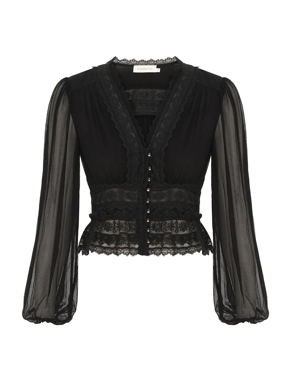 Zimmermann Hypnotic V Neck Blouse | Ready to Wear 2025 Collection Luxury Shoes Elevate your elegance in this Zimmermann Tops from the 2025 resort wear edit