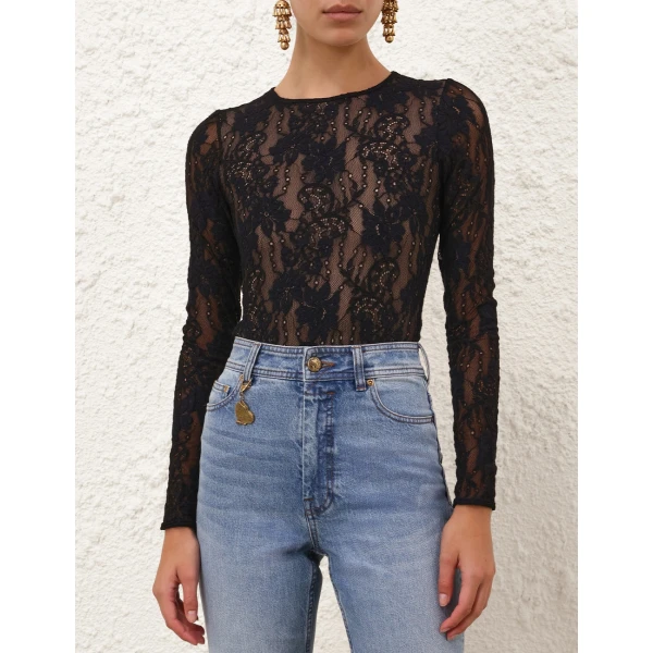 Elevate your elegance in this Zimmermann Bodysuit   from the 2025 resort wear edit