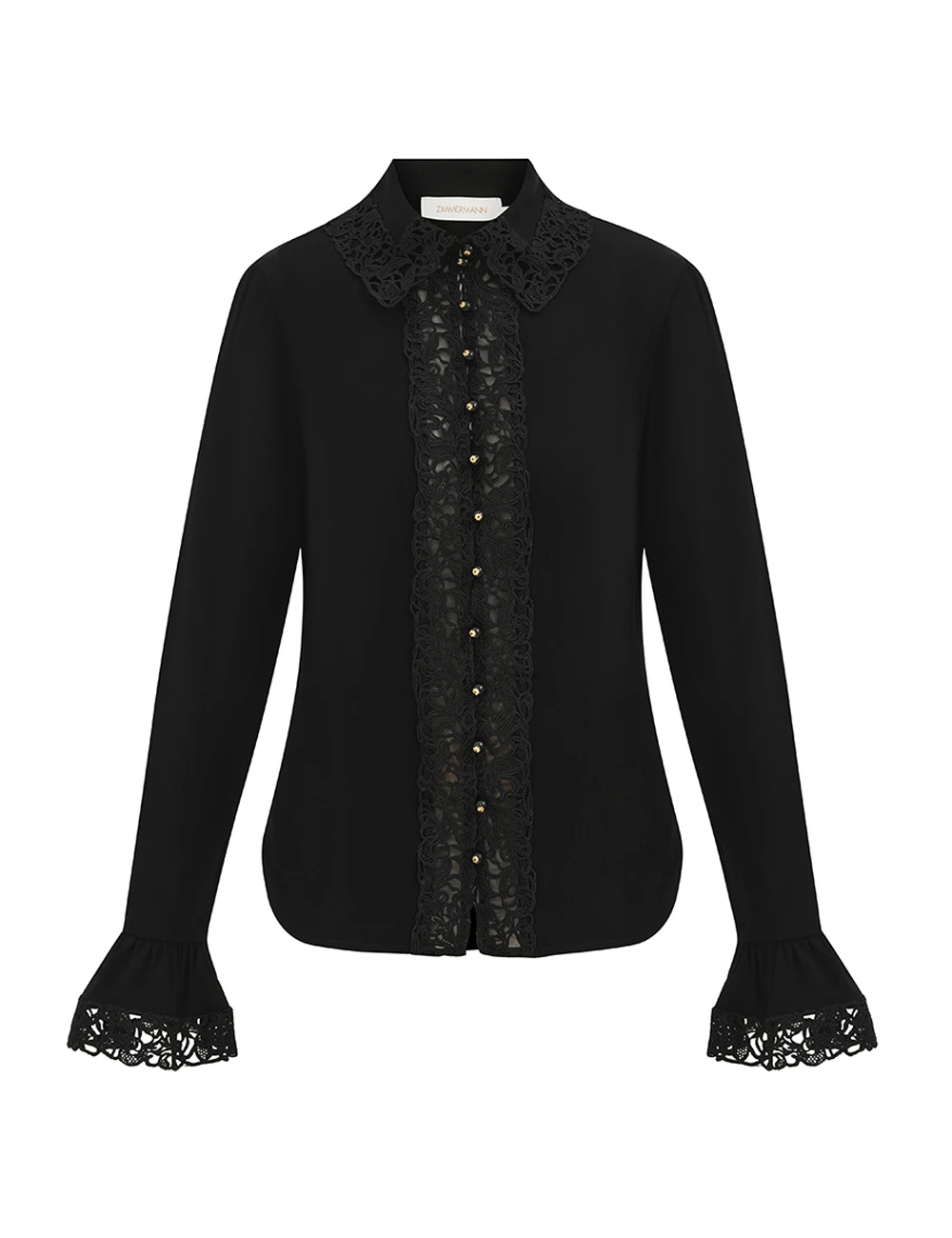 Zimmermann Lace Trim Shirt | Ready to Wear 2025 Collection Luxury Shoes Elevate your elegance in this Zimmermann Tops from the 2025 resort wear edit