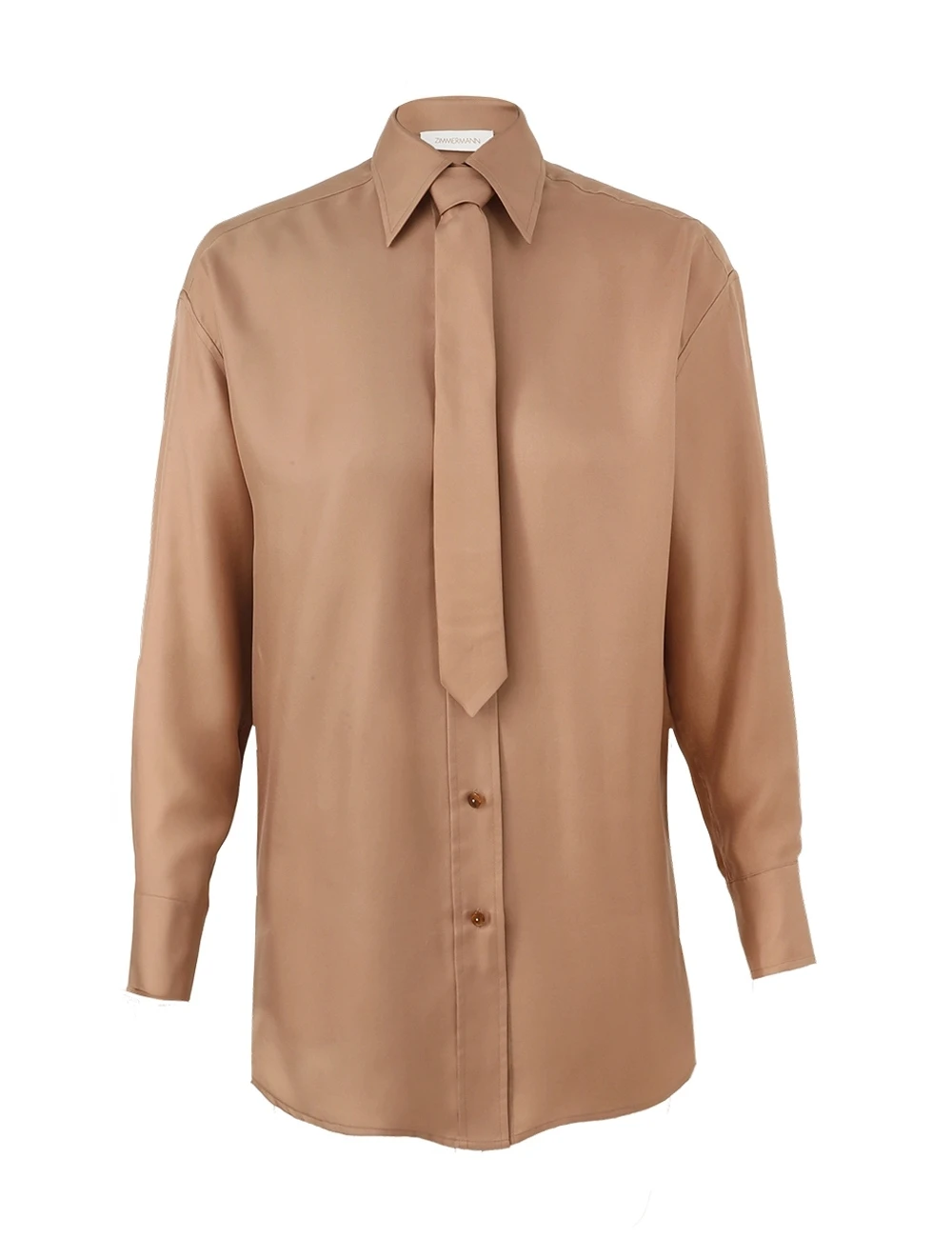 Zimmermann Relaxed Tie Shirt | Ready to Wear 2025 Collection Luxury Shoes Elevate your elegance in this Zimmermann Tops from the 2025 resort wear edit