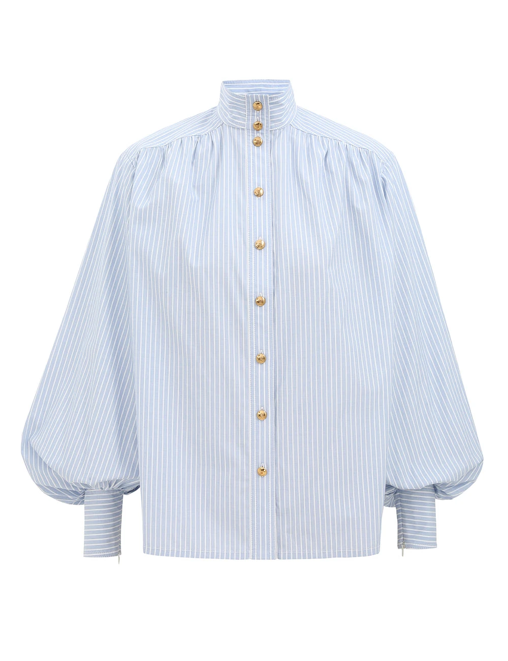 Zimmermann Stripe Utility Billow Blouse | Ready to Wear 2025 Collection Luxury Shoes Elevate your elegance in this Zimmermann Tops from the 2025 resort wear edit