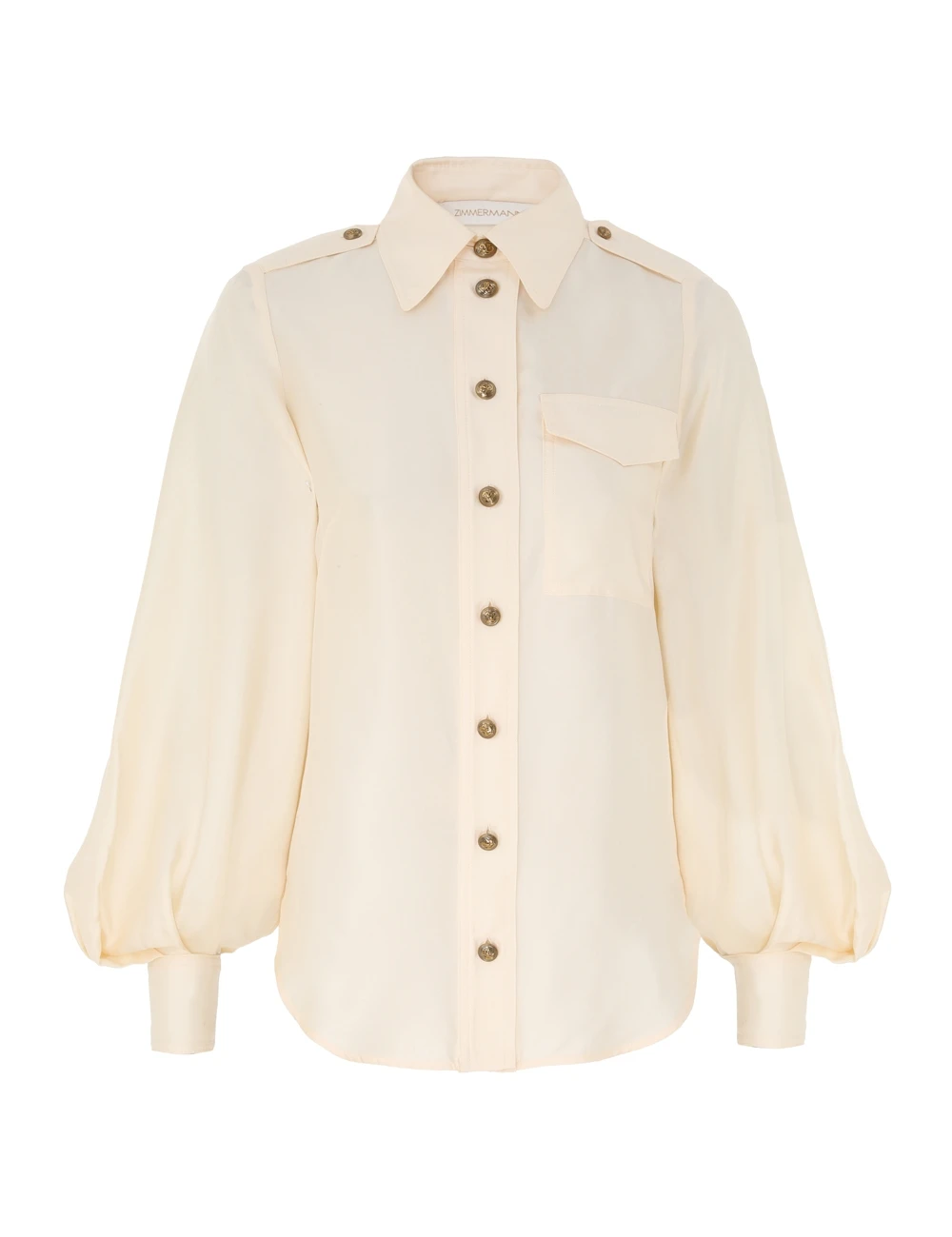 Zimmermann Utility Shirt | Ready to Wear 2025 Collection Luxury Shoes Elevate your elegance in this Zimmermann Tops from the 2025 resort wear edit