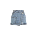 Aje-aus-Shorts-Birch-Denim-Skort-202518227_nobg Aje Blue Shorts