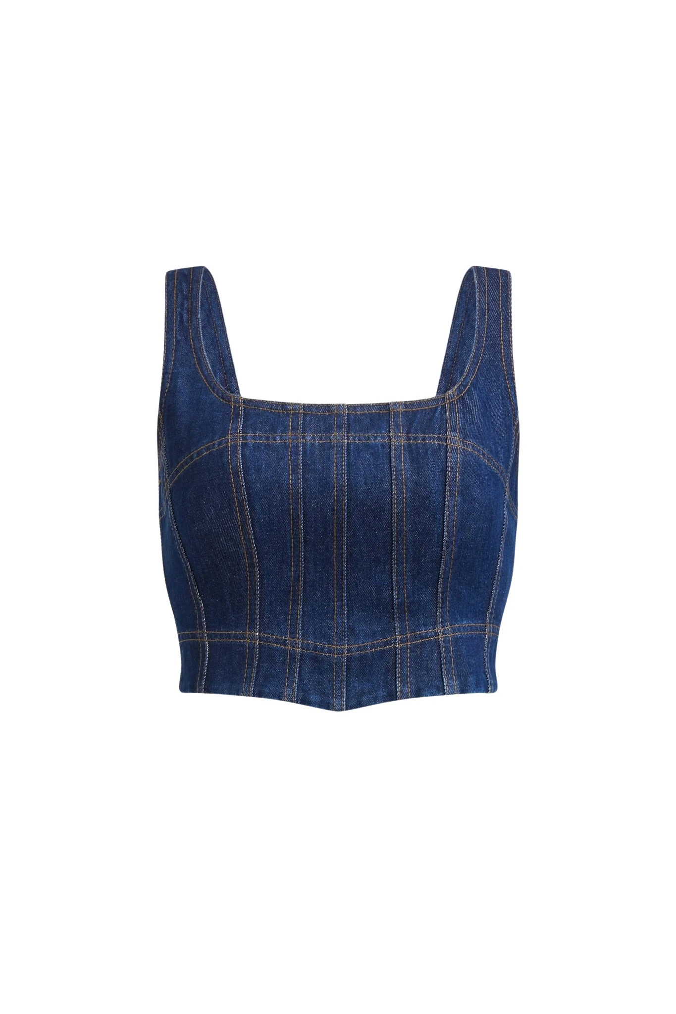 Aje-aus-Tops-Briar-Denim-Bustier-202561355_nobg Aje luxury Clothing from Luxury Handbags Marketplace