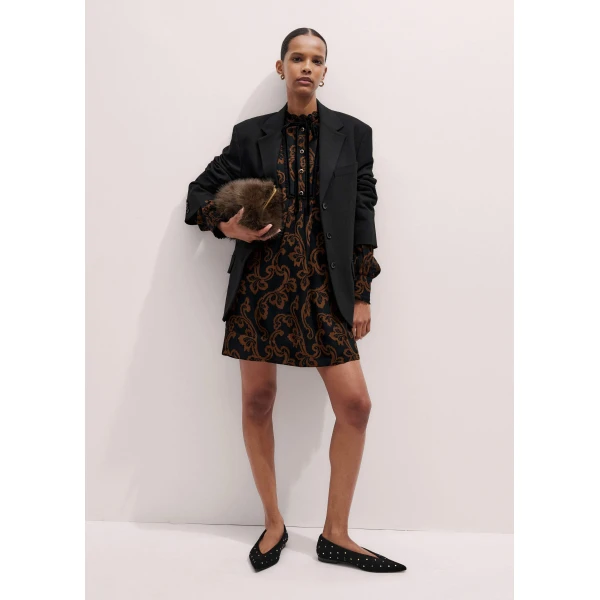Me + Em A-Line Short Dress – luxury British Black in Me and Em exclusively at Luxury Shoes 