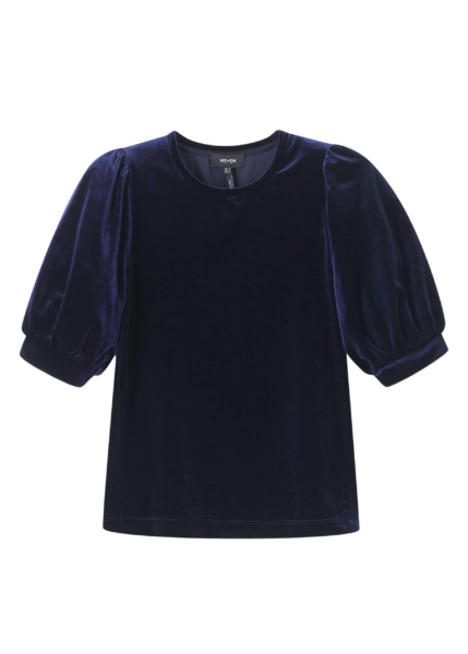 Me and Em AM-PM Fluid Tee – luxury British Blue in Me and Em exclusively at Luxury Shoes 