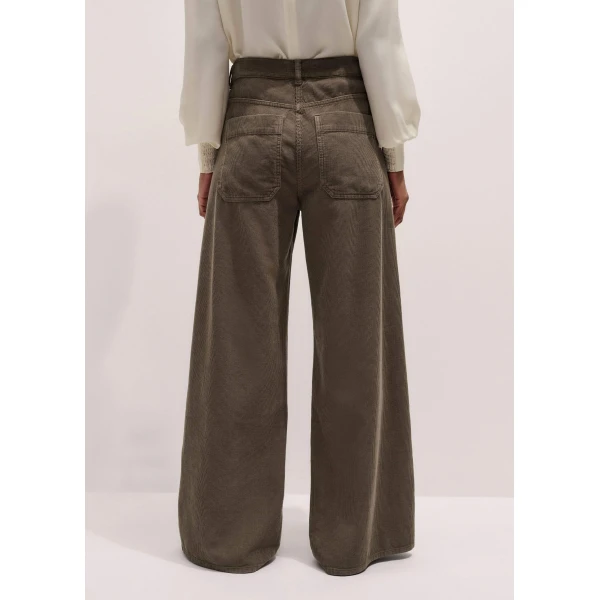 Me + Em AM-PM Wide-Leg Pant – luxury British Brown in Me and Em exclusively at Luxury Shoes 