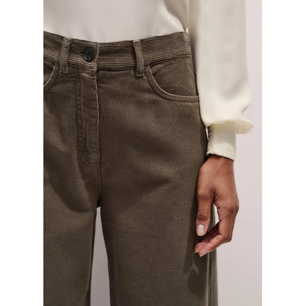 Me and Em AM-PM Wide-Leg Pant – luxury British Brown in Me and Em exclusively at Luxury Shoes 
