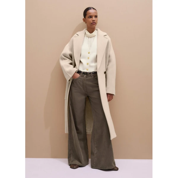 Me and Em AM-PM Wide-Leg Trouser – luxury British Grey in Me and Em exclusively at Luxury Shoes 