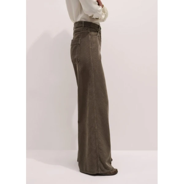 Me + Em AM-PM Wide-Leg Trouser – luxury British Grey in Me and Em exclusively at Luxury Shoes 