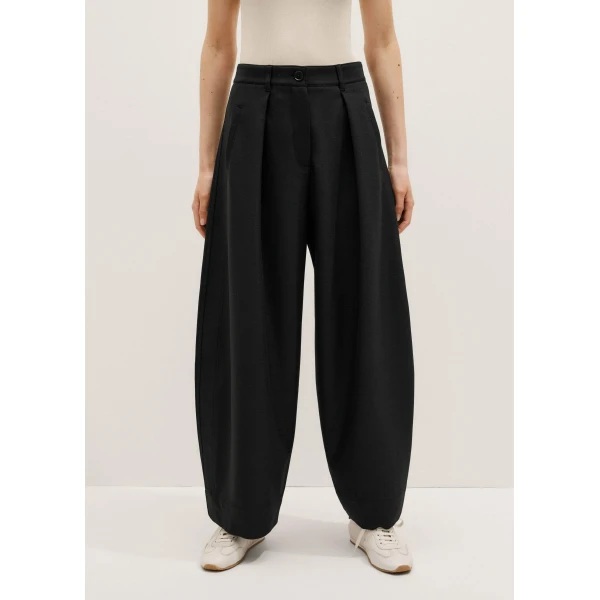 Me and Em Barrel Leg Pant – luxury British Black in Me and Em exclusively at Luxury Shoes 