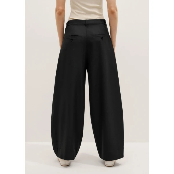 Me and Em Barrel Leg Trouser – luxury British Black in Me and Em exclusively at Luxury Shoes 