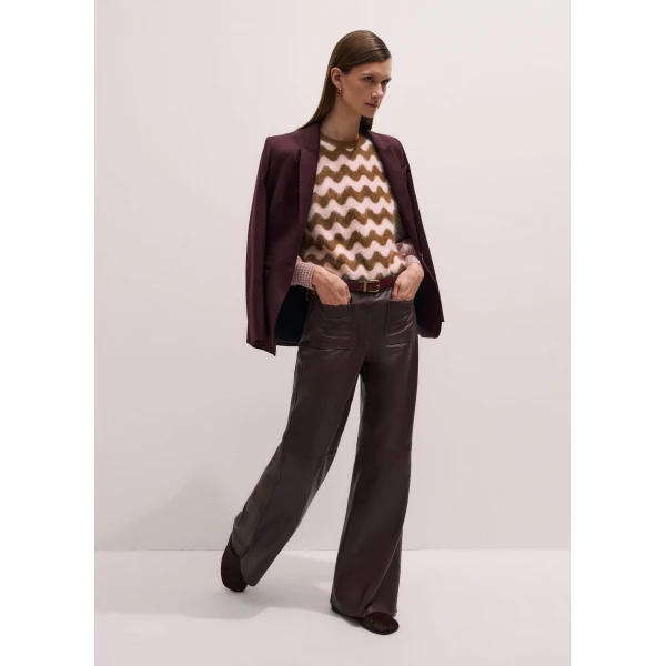Me + Em Boot Cut Trouser – luxury British Red in Me and Em exclusively at Luxury Shoes 