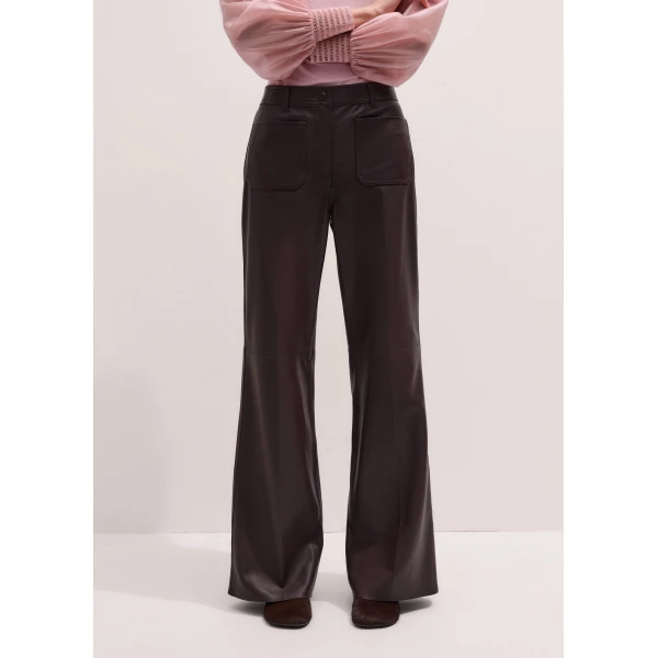 Me + Em Boot Cut Trouser – luxury British Red in Me and Em exclusively at Luxury Shoes 
