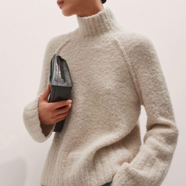 Me and Em Bouclé Sweater – luxury British Ivory in Me and Em exclusively at Luxury Shoes 