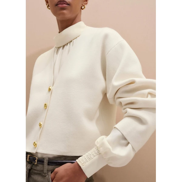 Me and Em Cocktail Cardigan – luxury British Ivory in Me and Em exclusively at Luxury Shoes 