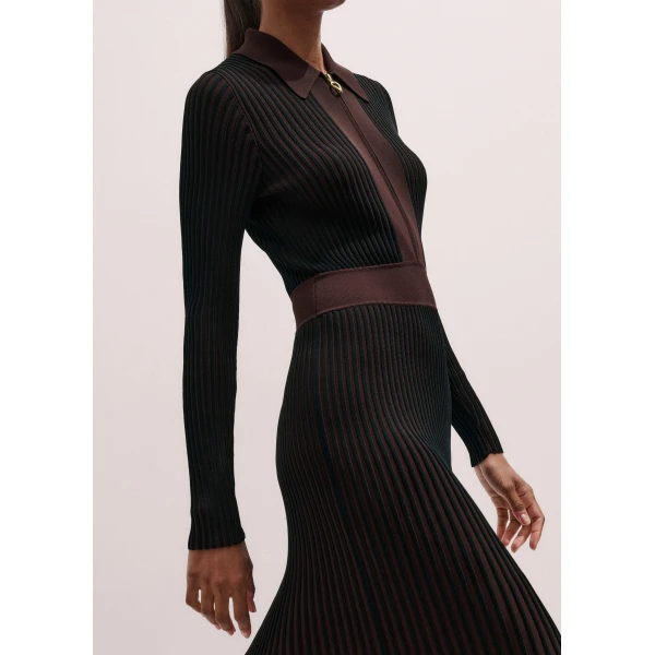 Me + Em Collared Maxi Dress – luxury British Multicolour in Me and Em exclusively at Luxury Shoes 