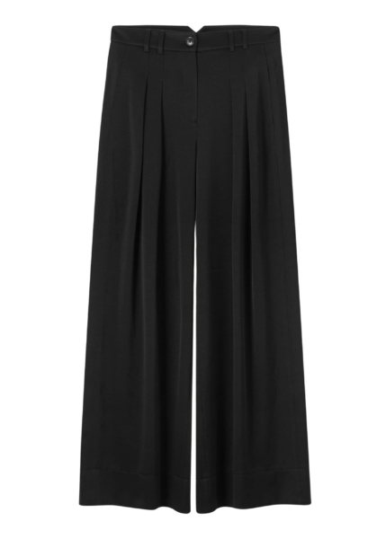 Me and Em Double Pleat Pant – luxury British Black in Me and Em exclusively at Luxury Shoes 