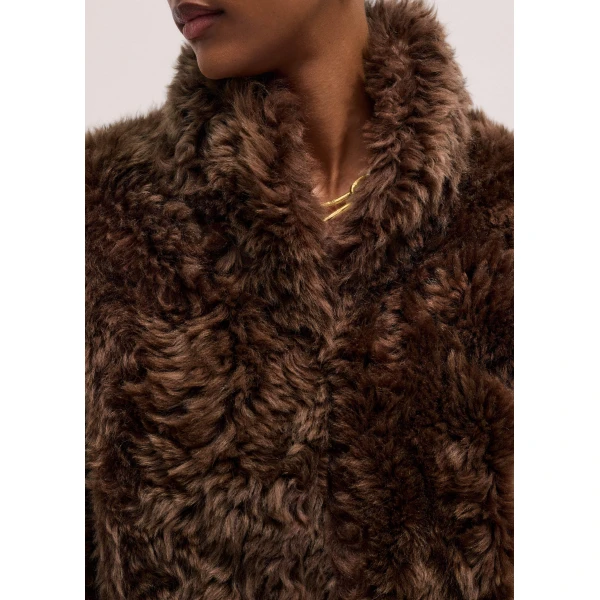 Me and Em Evening Crop Jacket – luxury British Brown in Me and Em exclusively at Luxury Shoes 