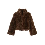 Me and Em Evening Crop Jacket – luxury British Brown in Me and Em exclusively at Luxury Shoes 