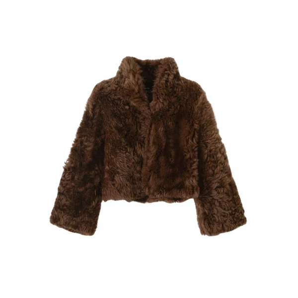 Me and Em Evening Crop Jacket – luxury British Brown in Me and Em exclusively at Luxury Shoes 