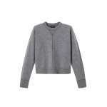 Me and Em Felted Knit Sweatshirt – luxury British Grey in Me and Em exclusively at Luxury Shoes 