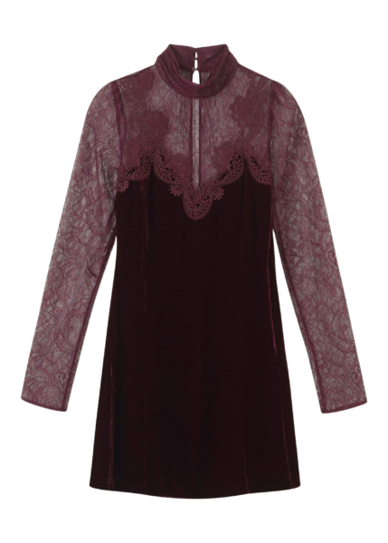 Me and Em Fluid Mini Dress – luxury British Red in Me and Em exclusively at Luxury Shoes 